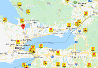 Toronto North map