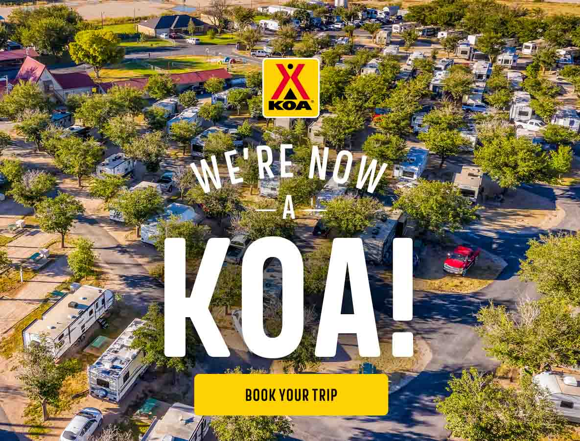 We're Now a KOA! Book Your Trip